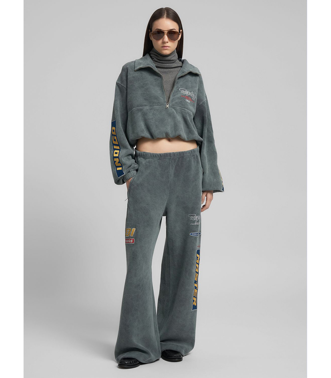 コットンテディワイドパンツ（セットアップ）